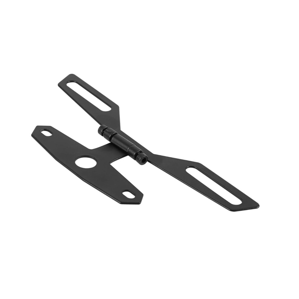 Motorcycle Folding License Plate Holder Rear Bracket Mount For Atv Taillights, Durable Aluminum, Universal Fit 6447073600012