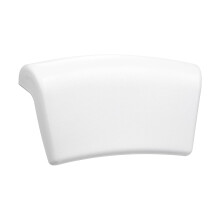 Bath Pillow, Waterproof 3D Ergonomic Bathtub Pillow with 2 Non-Slip Suction Cups, White Premium Bath Cushion for Home Spa