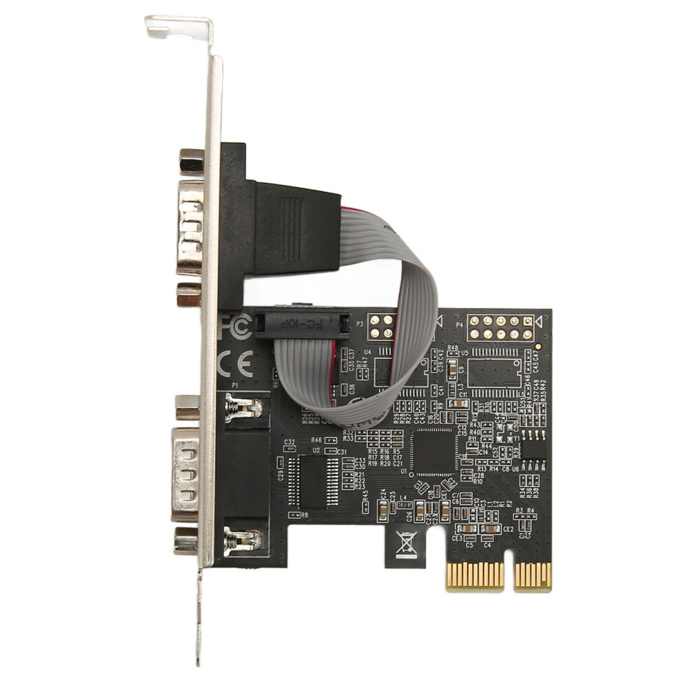 2 Port Pci Express Rs232 Db9 Serial Port Card Pcie 8320539097770