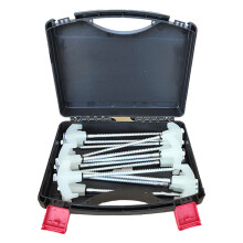 20Pcs Tent Stakes Screws Carbon Steel Tent Stakes Ground Anchors