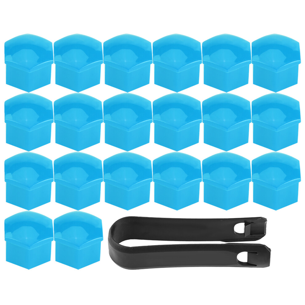 20Pcs Wheel Hub Covers Lug Nut Bolt Screw Cover Blue 8320539097787