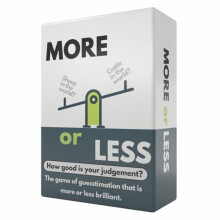 (First Edition) More or Less | Card Game - Original Edition | How Good Is Your Judgement? 2 Players+ | Adults, Teens & Kids | Perfect Stocking Fillers,