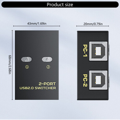 Manual Control USB Printer Switcher For Quick &Simple Operate 2