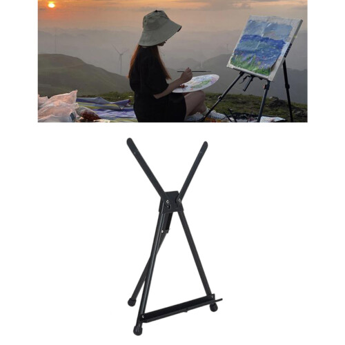 Desk Display Easel Stand Metal Frame Adjustable Portable for 2