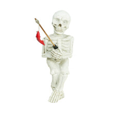 Funny Skeleton Fishing Skeleton Figurine Model Statue Landscape
