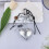 Silver Heart Bowknot Leather Resin Pieces for Adding Elegant to 7