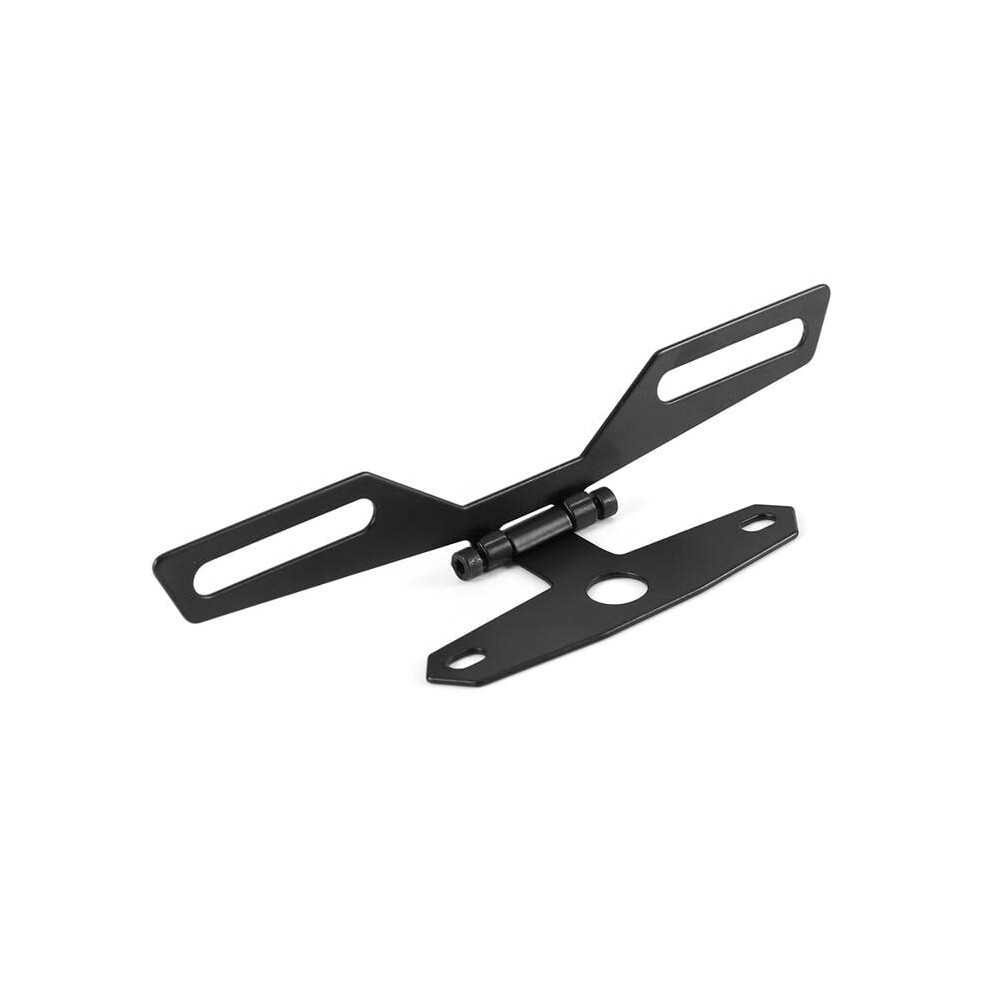 Universal Motorcycle License Plate Bracket With Taillight, Folding Frame Holder, Compatible With Most Models, Durable Steel Construction 9016109782335