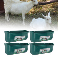 4er-Pack große hängende Hühner-Futterrinne grün 900 g