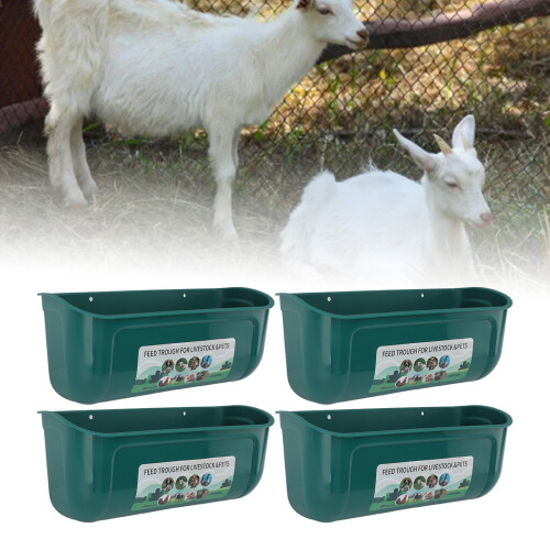 Mangiatoia a conca per polli da appendere - set da 4 pezzi, grande, verde