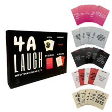 (Default) 4 A Laugh - The 5 in 1 Adult Card Game Box | Drinking Games, Couples Game, Quizzes, Debates & Truth or Dare | Perfect for Valentine's Day,