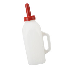 2L Calf Milk Bottle with Handle Leakproof Silicone Nipple Farm Pasture Feeding
