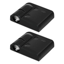Typ 3 Auto-Türlichter 4.5V 3xAAA 6.7x6.2cm Silber