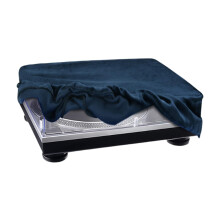 Turntable Cover - Soft Fabric Dust Cover for Audio Equipment, Blue Protective Sleeve for Home Studio and DJ Use
