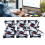 6pcs 120mm RGB LED Fan Silent Multi Layer Colorful 12