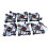 6pcs 120mm RGB LED Fan Silent Multi Layer Colorful 10