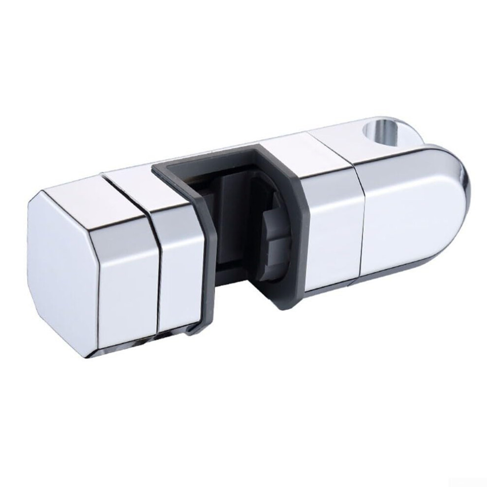 Adjustable Chrome Shower Head Holder For 15Mm-30Mm Rails, 360 Rotating Abs Bracket With Anti-Slip Pad, Fits Round/Square Bars 6447073601163