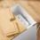 SoBuy Slim White Bedside Table with Drawer, 25x40x60cm 4