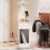 SoBuy Slim White Bedside Table with Drawer, 25x40x60cm 8