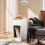 SoBuy Slim White Bedside Table with Drawer, 25x40x60cm 9
