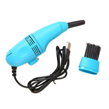 USB Powered Blue Keyboard Vacuum Cleaner, Lightweight, 4x14x2cm