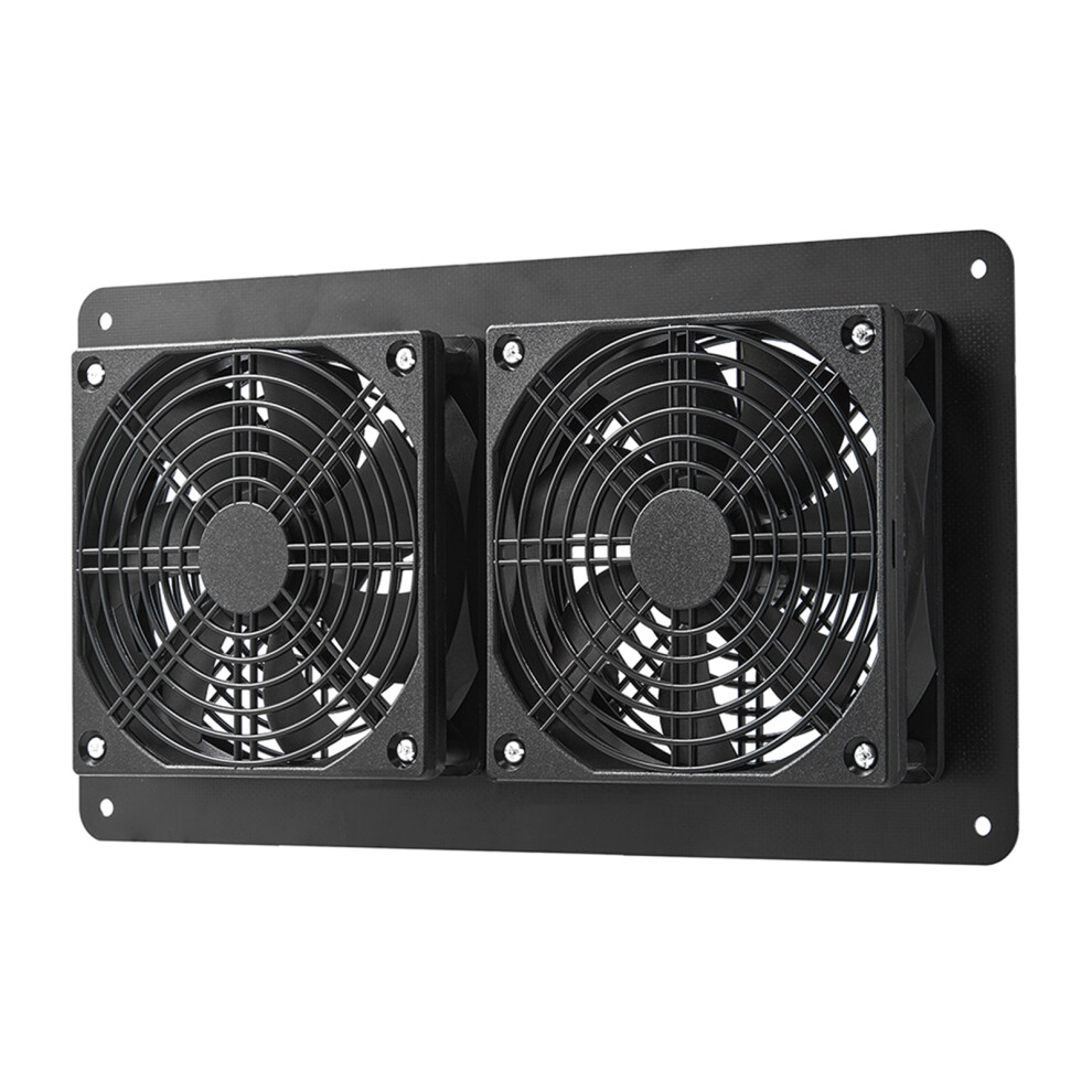 20W Solar Powered Ventilation Fan Kit For Greenhouse, Shed & Coop, Black 9471348929017