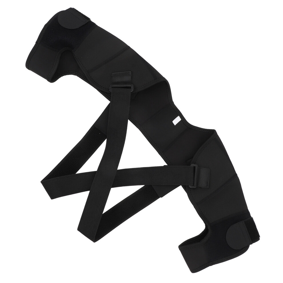 Adjustable Double Shoulder Support Brace for Fitness & Running, L