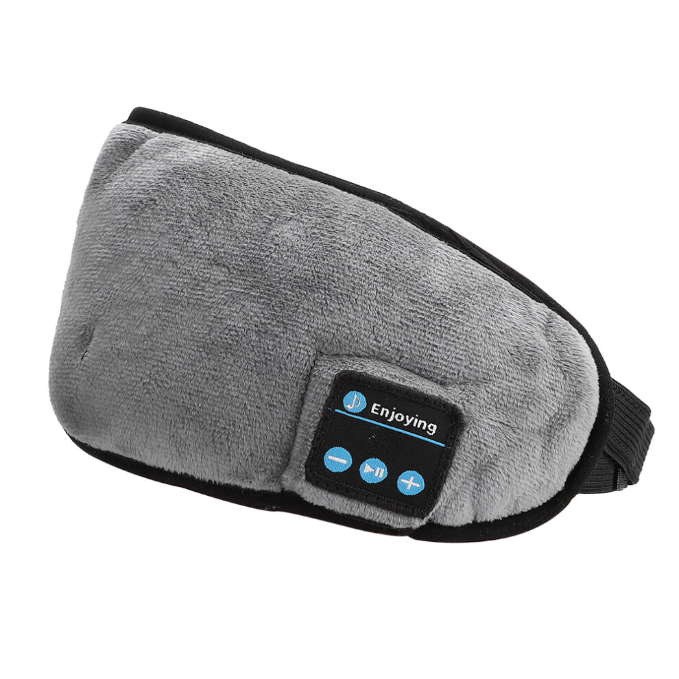 Grey Wireless Bluetooth 5.0 Sleep Mask Headphones, 180Mah,
