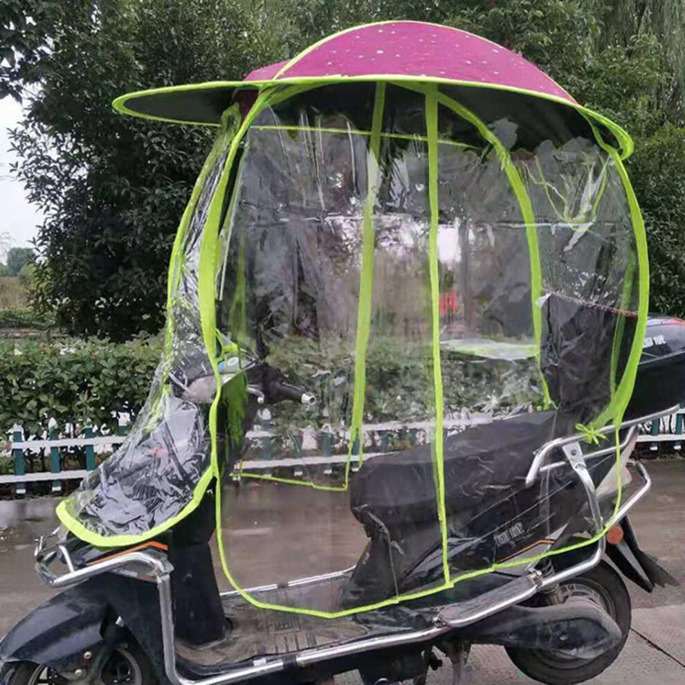 Fully Enclosed Motor Scooter Umbrella Canopy, Waterproof Foldable Sun Shade for Universal Mobility Scooters