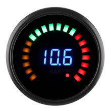 Universal Turbo Boost Gauge Voltmeter 52mm LED