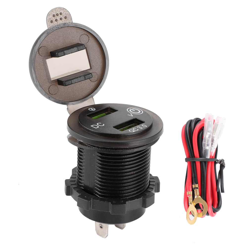 Dual Usb Port Charger Qc 3.0 Fast Charging Light 8320539100654