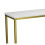 (Default) Wooden Console Table with Gold Metal Legs 1