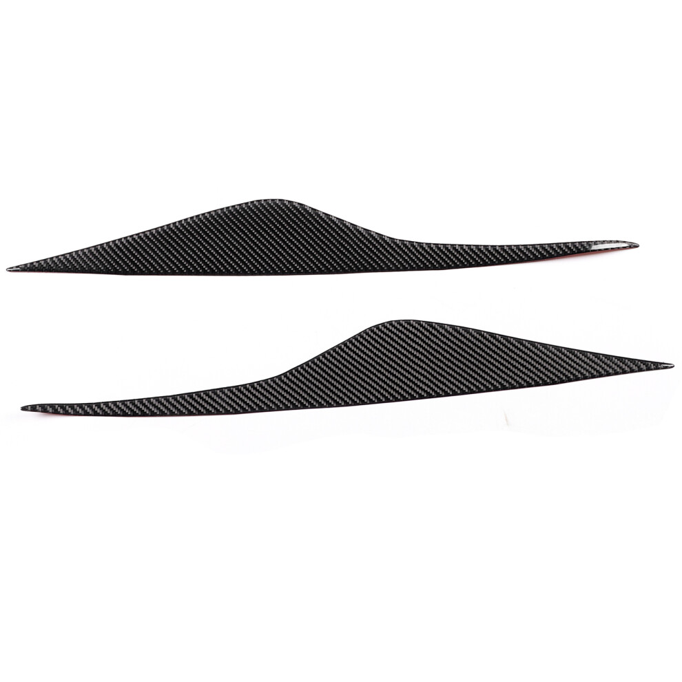 2Pcs Carbon Fiber Headlight Eyebrow Eyelids Trim 8320539100692