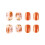Maple Leaf Press on Nails Short Square Thanksgiving False Nails 6
