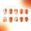 Maple Leaf Press on Nails Short Square Thanksgiving False Nails 7