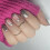 Short Press On Nails Snowflake Full Cover Stick on Nails 1