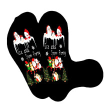 Warm Stylish Snowman Santa Printed Cartoon Christmas Socks Snow