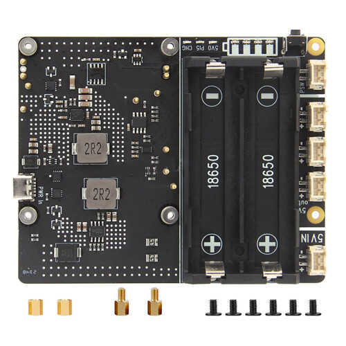 X1201 UPS Power Extension Module Multiple Functional for RPi 5,