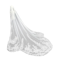 Fingertip Bridal Headdress Veils Cathedral Wedding Veils