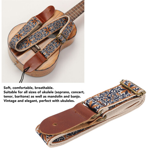 Correa para ukulele Estilo 1 - Ajustable, talla única 2