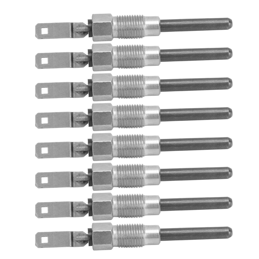 8Pcs Diesel Glow Plugs Solid Metal For 6.5L 6.2L Engines 8201348933704
