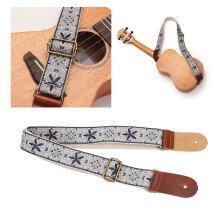 Cinturino per ukulele Stile 2 Fibbia in metallo retrò