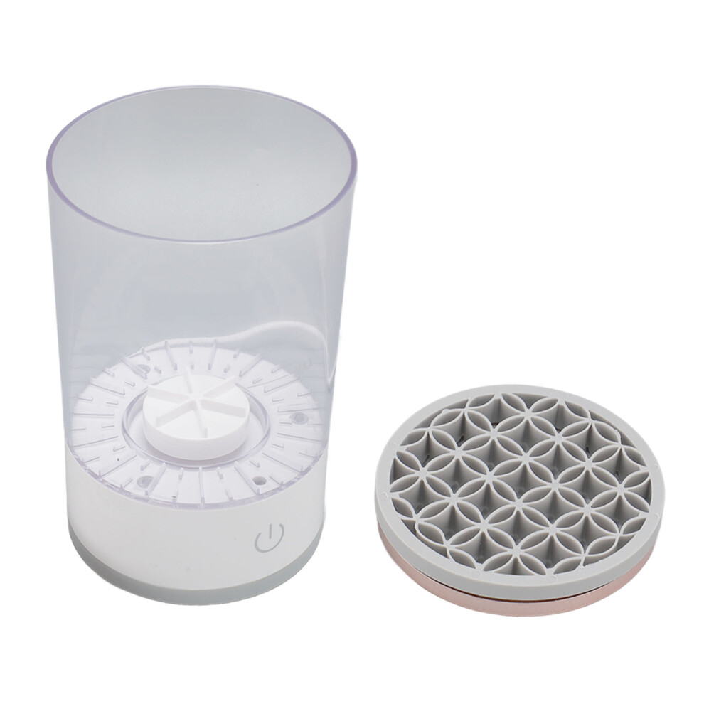 7000RPM Electric Makeup Brush Cleaner with Silicone Pad, Abs Material