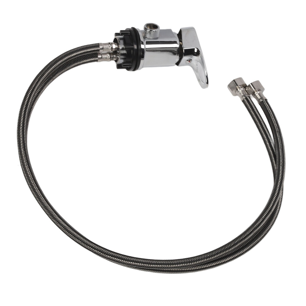 Unisex Portable Shampoo Bed Faucet With 80Cm Hose, Ceramic Valve, Zinc Alloy Chrome