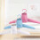 Electric Clothes Dryer Multi-Function Portable Clothes Dry Rack for Clothes, Electric Drying Rack, Adjustable Knobs Drying Rack (Color : Rose red) 2
