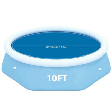 (10FT SOLAR POOL COVER ) 8, 10, 12 & 15ft Solar Pool Cover for Inflatable Fast Set Paddling Swimming Pool