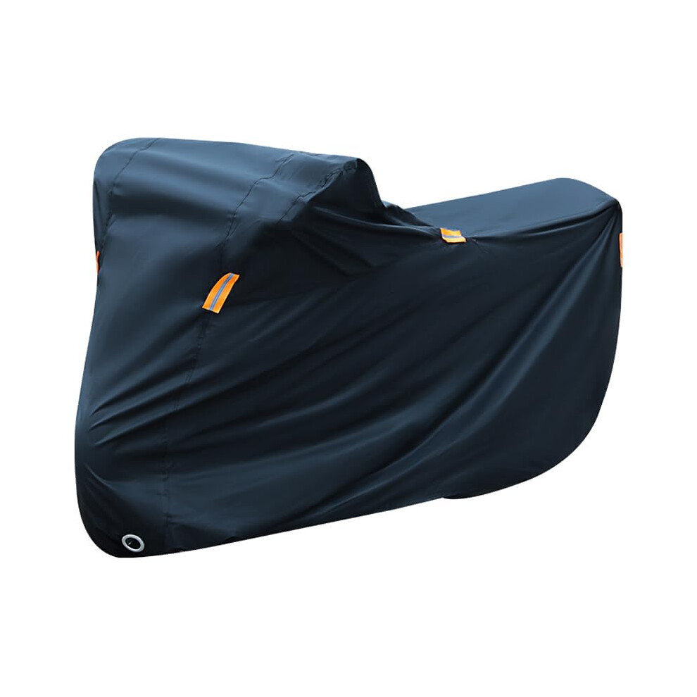 Motorbike Cover for Yamaha BWS 125 2010-2020, Waterproof, UV Resistant, With Lock Holes, Windproof Straps, Black-image-OPC-PKF6VBV-NEW