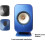 Professional Desktop Speaker Stands for LSX II Studio Monitors, Adjustable Height, Sturdy Design, Blue Finish 3
