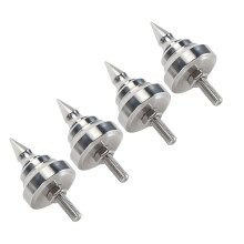 HiFi Speaker Spikes 4pcs Stainless Steel Adjustable Shockproof M8 Silver