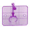 10 set di supporti modello da 6 pollici viola trasparente 11