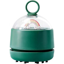 Mini USB Table Vacuum Cleaner, Portable Car Vacuum Cleaner  for Removing Crumbs, Dust from Table, Keyboard, Cars 71x71x97mm(Green)